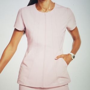 Jaanuu blushing pink scrub set